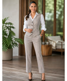 Women's Tailored Three Piece Pantsuit Set | Siean