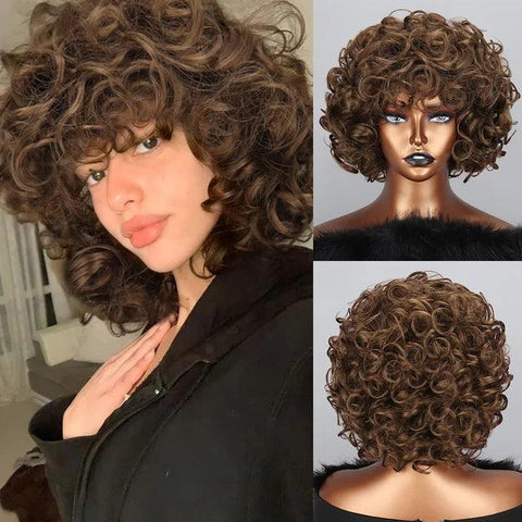 Lace Front Short Curly Wig Lace Front Short Curly Wig