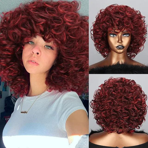 Lace Front Short Curly Wig Lace Front Short Curly Wig