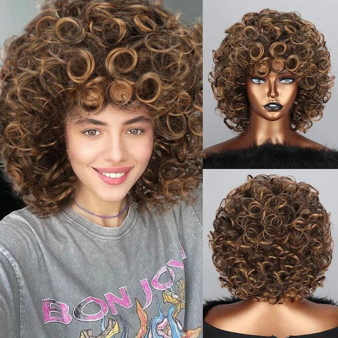 Lace Front Short Curly Wig Lace Front Short Curly Wig