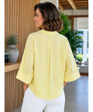 Women's Relaxed Button Down Blouse | Alessia