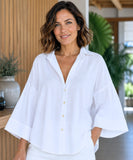Women's Relaxed Button Down Blouse | Alessia