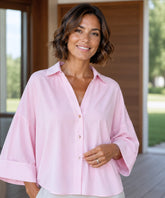 Women's Relaxed Button Down Blouse | Alessia