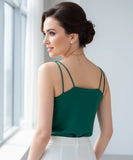 Comprar blusa feminina social de cetim verde com decote para looks sofisticados de trabalho ou eventos noturnos barato ZARA