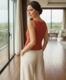 Comprar blusa regata feminina colete social alfaiataria botões elegante executiva trabalho decote quadrado barato ZARA