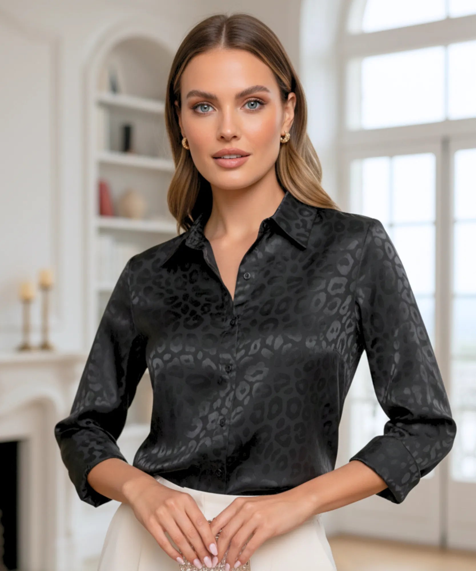 Comprar blusa social feminina em cetim seda para escritório, reuniões e looks casuais refinados em promoção ZARA