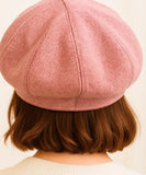 Women's Pink Wool-Blend French Beret