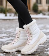Comprar Bota Impermeável Feminina branca Térmica Forrada Antiderrapante para o inverno e neve barato DAFITI