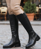 Comprar bota montaria feminina cano alto couro sintético salto bloco fivela decorativa zíper lateral barata AREZZO