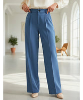 Women's High Waist Tailored Pants with Front Pleats | Helô