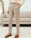 Comprar calça moletom feminina alfaiataria com bolsos cintura alta confortável e elegante barato ou em promoção ZARA