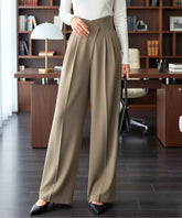 Women’s High Waisted Wide Leg Pleated Pants | Belle