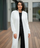 Comprar cardigan feminino peluciado longo em tricot macio e impecável para dias frios ou meia-estação em promoção ZARA