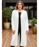 Comprar cardigan feminino peluciado longo em tricot macio e impecável para dias frios ou meia-estação em promoção ZARA