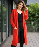 Comprar cardigan feminino tricot longo com bolsos, leve e elegante para meia-estação e looks casuais barato ZARA