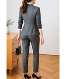Women's Pinstripe Blazer and Pants Set | Giza