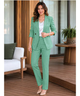 Women's Pinstripe Blazer and Pants Set | Giza