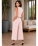 Women's Tailored Vest and Wide Leg Pants Set | Kaylee
