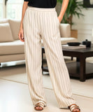 Women's Linen Pinstripe Tailored Suit with Blazer and Pants | Fontana