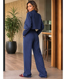 Women’s Pinstripe Tailored Blazer and Pants Set | Grace