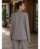 Women's Tailored Set with Blazer and Straight Leg Pants | Piazi