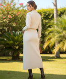 Women’s Tailored Knit Skirt Set for Work and Events | Ziza