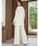 Women’s Elegant Knit Cardigan and Pants Set | Ayasha