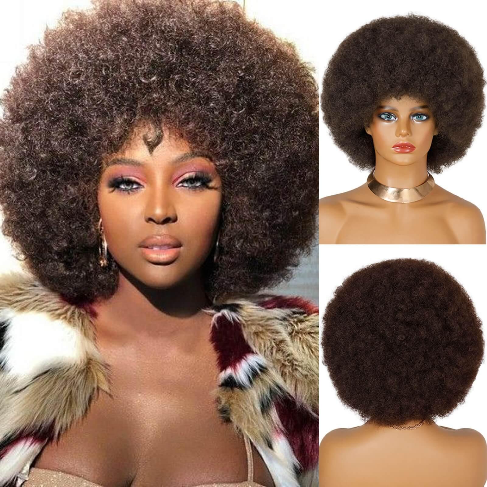 Lace Front Short Afro Wig - Anellace Lace Front Short Afro Wig - Anellace