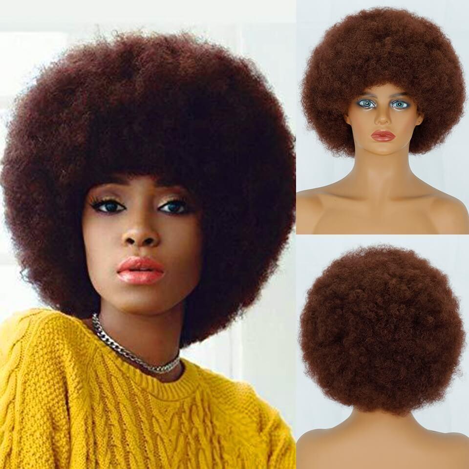 Lace Front Short Afro Wig - Anellace Lace Front Short Afro Wig - Anellace