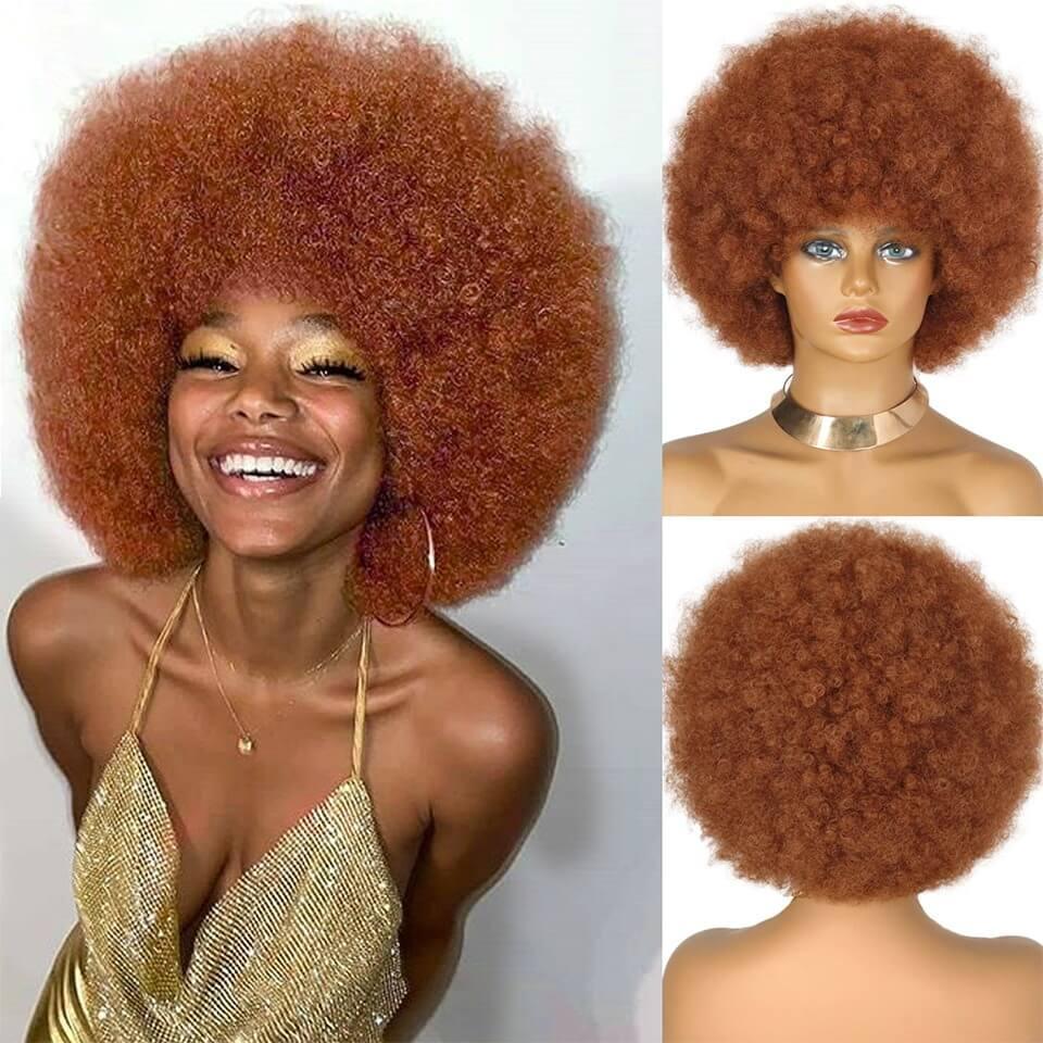 Lace Front Short Afro Wig - Anellace Lace Front Short Afro Wig - Anellace