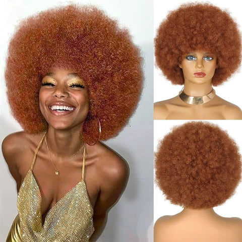 Lace Front Short Afro Wig - Anellace Lace Front Short Afro Wig - Anellace