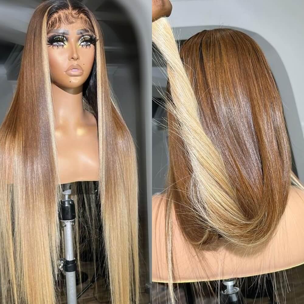 Long Straight Lace Front 100% Human Hair Wig - Anellace Long Straight Lace Front 100% Human Hair Wig - Anellace