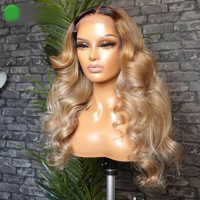 Long Wavy 100% Human Hair Lace Front Wig - Anellace Long Wavy 100% Human Hair Lace Front Wig - Anellace