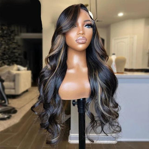 Long Wavy 100% Human Hair Lace Front Wig - Anellace Long Wavy 100% Human Hair Lace Front Wig - Anellace