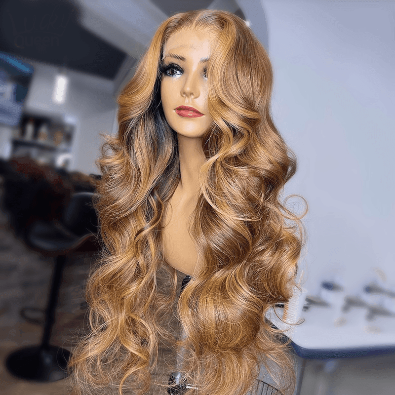 Long Wavy 100% Human Hair Lace Front Wig - Anellace Long Wavy 100% Human Hair Lace Front Wig - Anellace