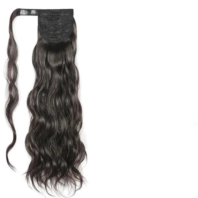 Organic Wavy Ponytail Hair Extension - Anellace Organic Wavy Ponytail Hair Extension - Anellace