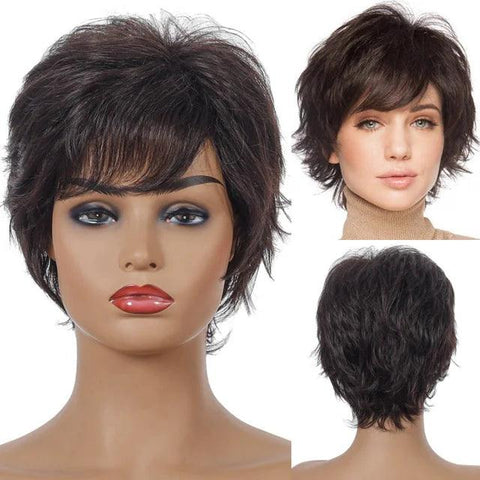 Peruca Lace Cabelo Curto Ondulado - Anellace Peruca Lace Cabelo Curto Ondulado - Anellace