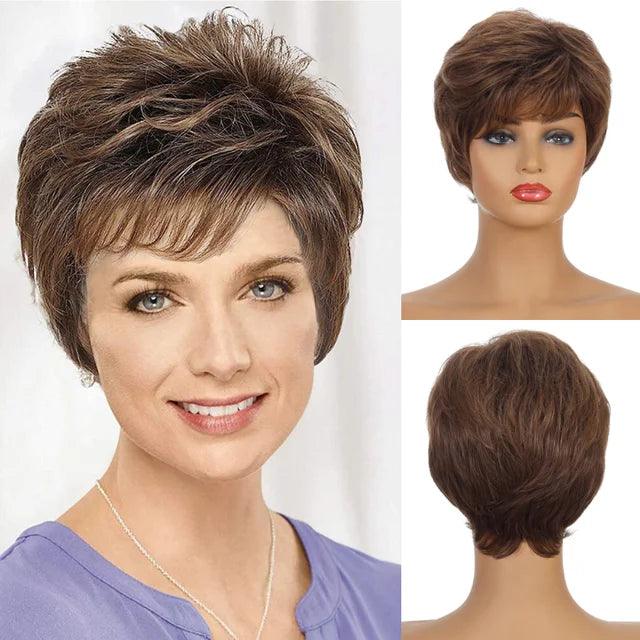 Peruca Lace Cabelo Curto Ondulado - Anellace Peruca Lace Cabelo Curto Ondulado - Anellace