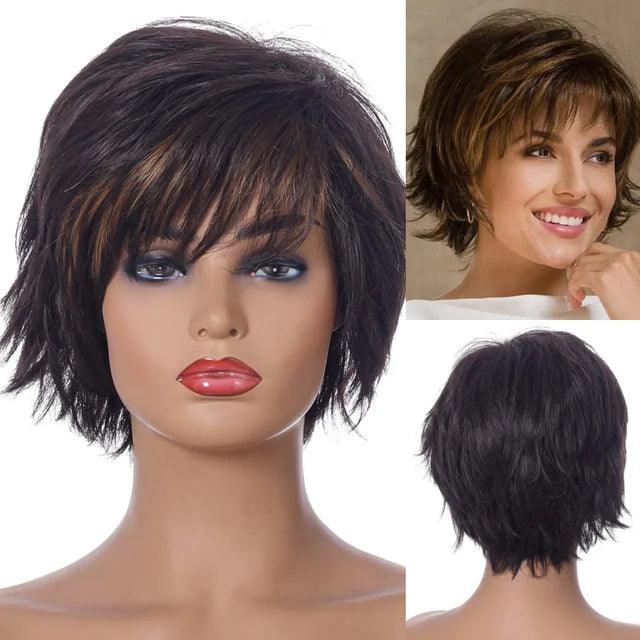 Peruca Lace Cabelo Curto Ondulado - Anellace Peruca Lace Cabelo Curto Ondulado - Anellace