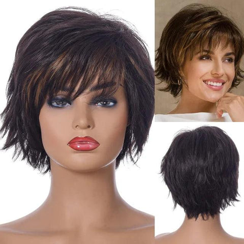 Peruca Lace Cabelo Curto Ondulado - Anellace Peruca Lace Cabelo Curto Ondulado - Anellace