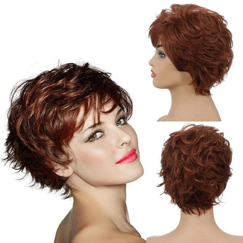 Peruca Lace Cabelo Curto Ondulado - Anellace Peruca Lace Cabelo Curto Ondulado - Anellace