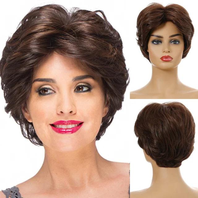 Peruca Lace Cabelo Curto Ondulado - Anellace Peruca Lace Cabelo Curto Ondulado - Anellace