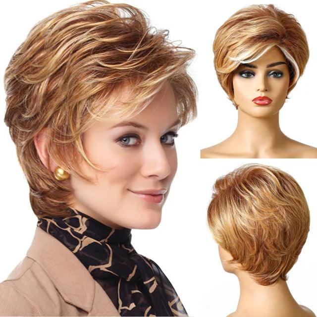 Peruca Lace Cabelo Curto Ondulado - Anellace Peruca Lace Cabelo Curto Ondulado - Anellace