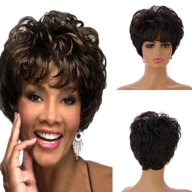 Peruca Lace Cabelo Curto Ondulado - Anellace Peruca Lace Cabelo Curto Ondulado - Anellace