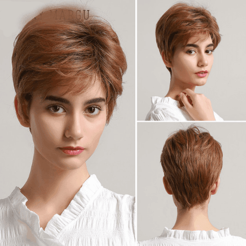 Peruca Lace Cabelo Curto Ondulado - Anellace Peruca Lace Cabelo Curto Ondulado - Anellace