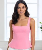 Women's Tailored Sleeveless Top with Back Bow | Moara