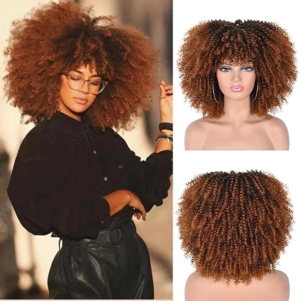 Short Afro Curly Lace Wig - Anellace Short Afro Curly Lace Wig - Anellace