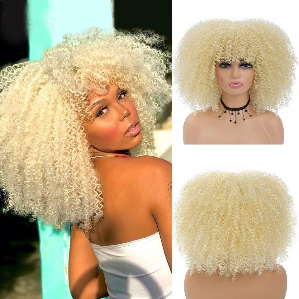 Short Afro Curly Lace Wig - Anellace Short Afro Curly Lace Wig - Anellace