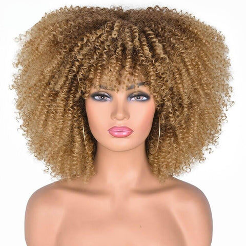 Short Afro Curly Lace Wig - Anellace Short Afro Curly Lace Wig - Anellace