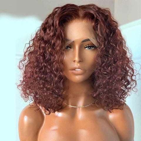 Short Curly Lace Front 100% Human Hair Wig - Anellace Short Curly Lace Front 100% Human Hair Wig - Anellace